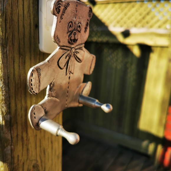 Vintage Seagull Pewter Teddy Bear Wall Hook - Picture 7 of 14